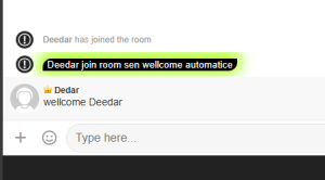 Join Room Message Addons